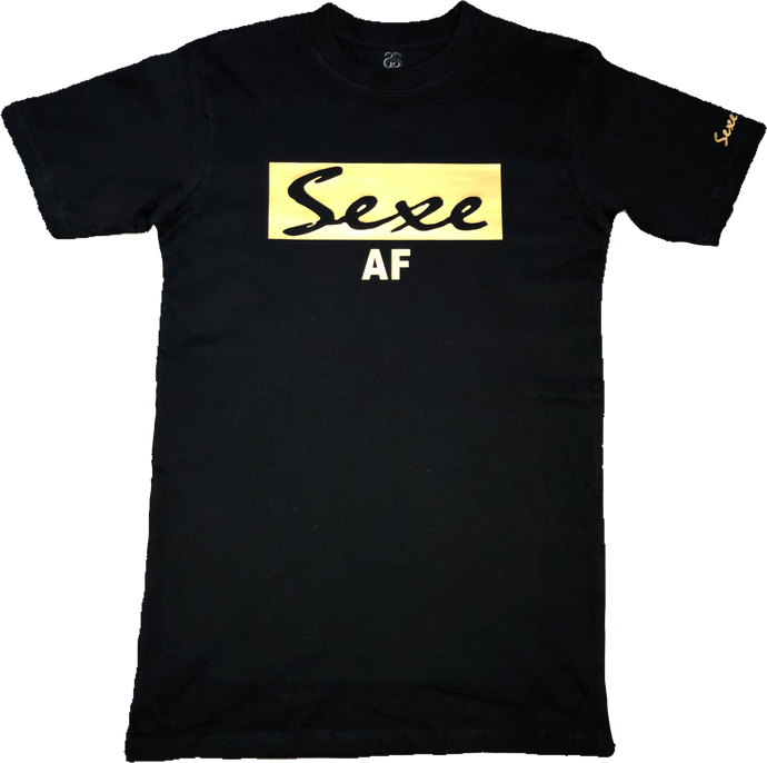 Black/Gold Heavy weight Tee