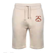 Load image into Gallery viewer, Stone fleece Shorts w/ Brown Logo
