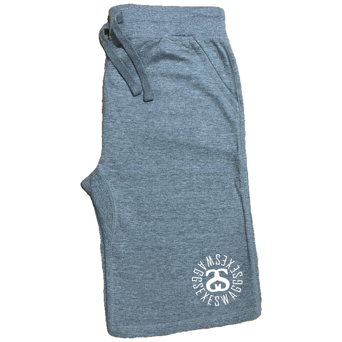 Carbon Gray Fleece Logo Shorts